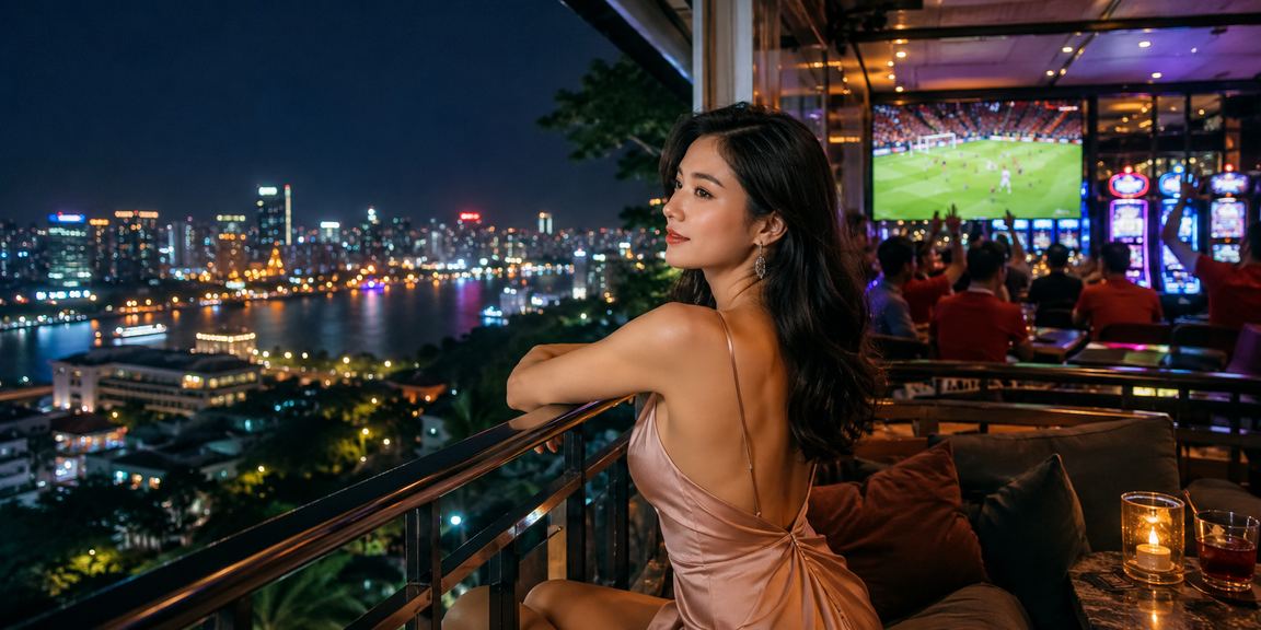 Người dùng tại Hà Nội thưởng thức cà phê và trải nghiệm cá cược thể thao trực tuyến trên điện thoại