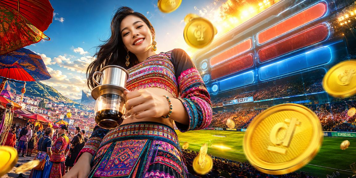 Người dùng tại Sa Pa truy cập nền tảng cá cược thể thao trên điện thoại bên ly cà phê